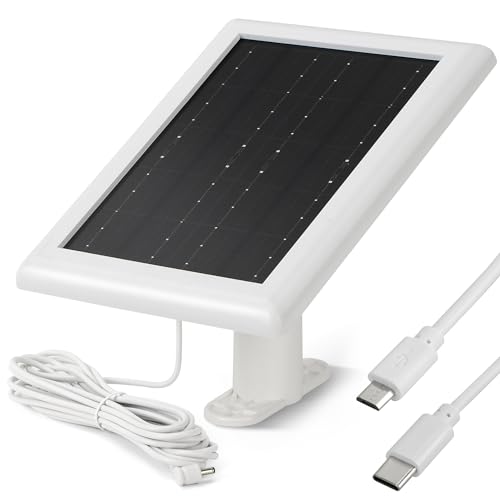 Carregador de painel solar (2ª geração) para câmera Ring Stick Up Cam Pro, Spotlight Cam Plus, Spotl