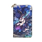 [MSZYKPVGB] ウマ娘 ライスシャワー 財布 本革 ウォレット メンズ レディース 多機能 大容量 携帯に便利 薄い カード 小銭入れ 現金収納 長財布 ラウンドファスナー カード収納 防水 お札入れ おしゃれ 人気 アニメ ウォレット