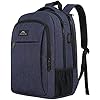 MATEIN Laptoprugzak voor heren, werk, zakelijke reisrugzak voor notebook, waterdichte schoolrugzak 15,6 inches laptop Blauw