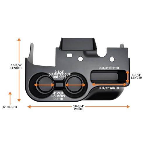 Portavasos central adicional GlowShift para Ford Super Duty 1999-2001 miniatura 6