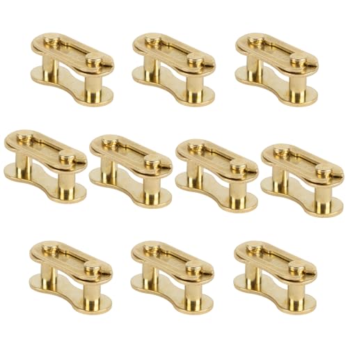 PSLER Single Speed Bike Chain Master Link Missing Connectors 10PK Gold