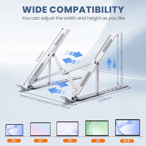 Base portátil ajustable ergonómica para laptop 10-15.6 pulgadas miniatura 5