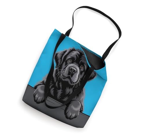 Bolso Tote con diseño divertido de perro Newfoundland miniatura 2