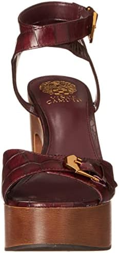 Vince Camuto Women's Footwear Women's RONDEA Heeled Sandal, Deep Plum, 5 | Image 1