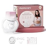 Momcozy Breast Pump S12 Pro Quick, Hands-Free Wearable & Wireless Pump, with DoubleFit™ Hybrid Flange, 3 Modes & 9 Levels Electric Pump Portable, Smart Display, 1 Count, Cozy Pink