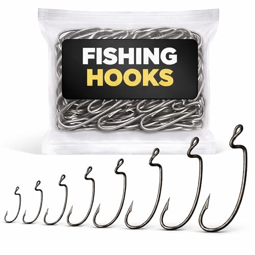 Worm Hooks for Bass Fishing- Texas Rig - Ewg