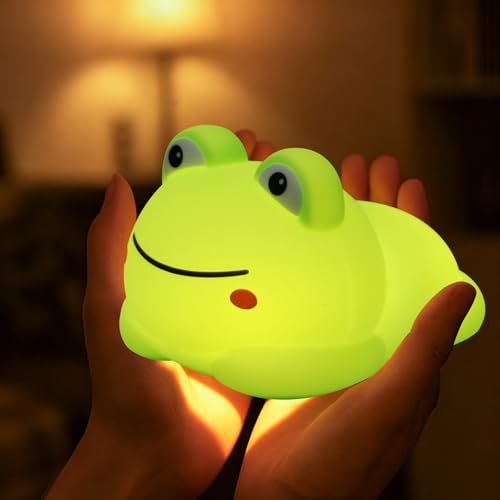 Veilleuse grenouille nomade pour rassurer les enfants dans la chambre
