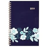 Cambridge 2019 Weekly & Monthly Planner, 5' x 8', Small, Customizable Clear Poly Cover, Midnight...