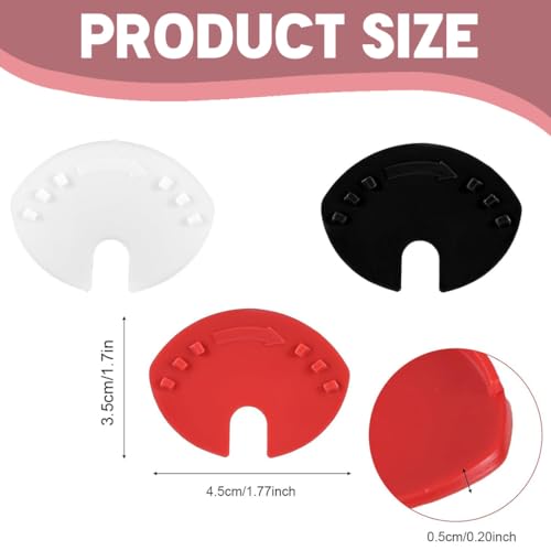 GHPKOTW Getränkedosendeckel, 6 Getränkedosendeckel, Staubdichte Getränkedeckel, Cola Dose Soda Soda Bier Getränkedichtdeckel (Weiß Schwarz Rot)