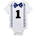 NNJXD Baby Boys' Funny First Birthday Bow Tie Infant Romper Bodysuit Size (1 Years) Point Blue