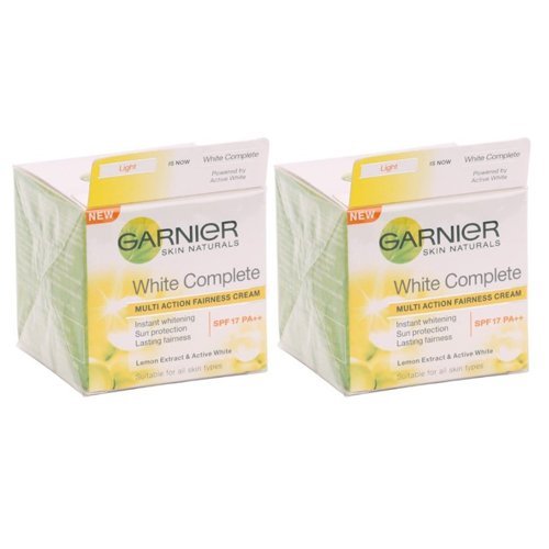 2x Garnier Skin Naturals White Complete Multi Action Fairrness Cream 40g (2 Packs of 40gm/ml)