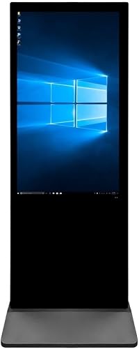 Parrot Products LED Touch Standing Kiosk, 43-Inch Size, Black