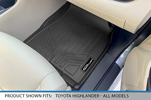 Max Liner A0193/B0195 Floor Mats And Cargo Liner Behind 3Rd Row Set Black For 2014-2018 Highlander With 2Nd Row Bucket Seats (No Hybrid Models) #TOP2