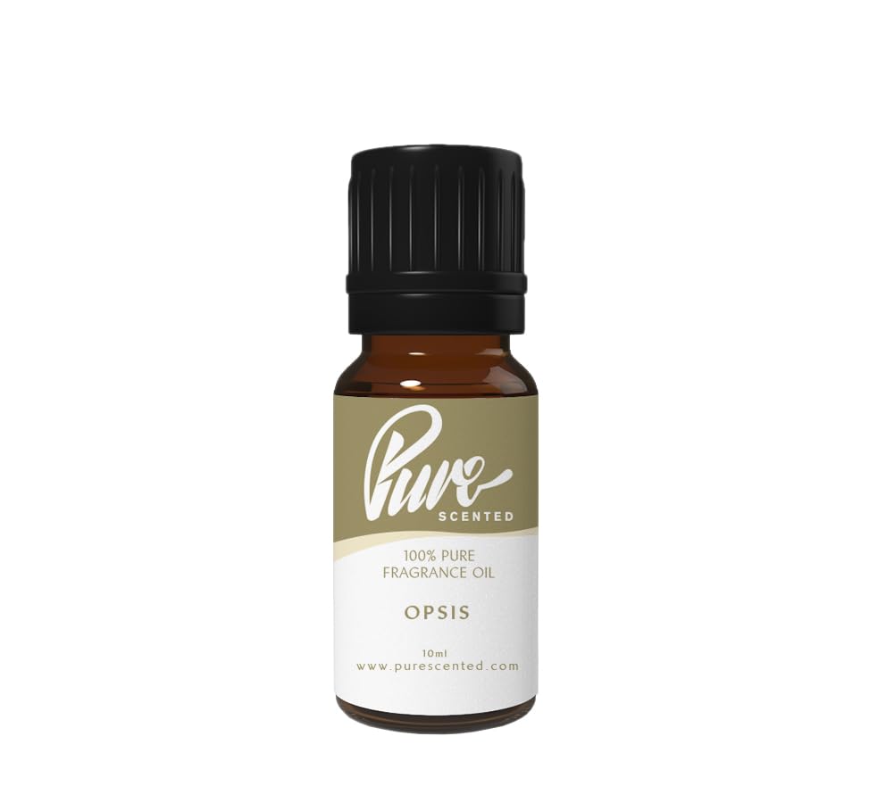 Pure Scented 10ml Fragrance Oils - 1 x 10ml Suitable for Candles, Soaps, Slime, Diffusers, Cosmetics, Wax Melts, Designer (1 x 10ml, Opsis)