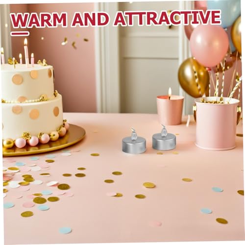 Velas decorativas seguras y duraderas solucionan manchas de cera pack 12 lámparas LED sin llama 5