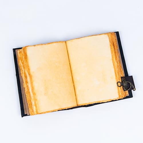 Image of CRAFT JUNKY Vintage Leather Journal Diary for Women and Men Travel Diary Notebook for Writing Deckle Edge Paper (Butterfly, A5 17.78 X 12. 7 CM (A5))