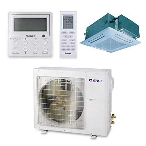 Gree 18,000 Btu 16 Seer Ceiling Cassette Ductless Mini Split Air Conditioner Heat Pump 208/230V #TOP7