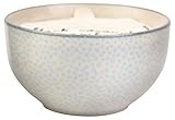 Paddywax Candles Boheme Collection Soy Wax Candle in Hand Painted Ceramic Bowl, Sea Salt & Sage 7-Ounce