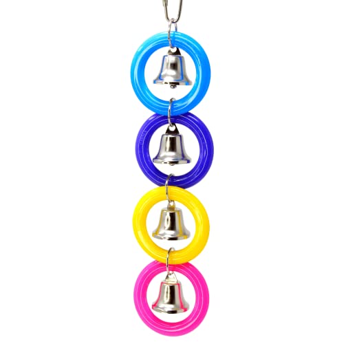 Bonka Bird Toys 945 4 Ring A Ding Bird Toy African Grey Budgie Parakeet Cockatiel Lovebird Cage Parrot Toys #TOP15