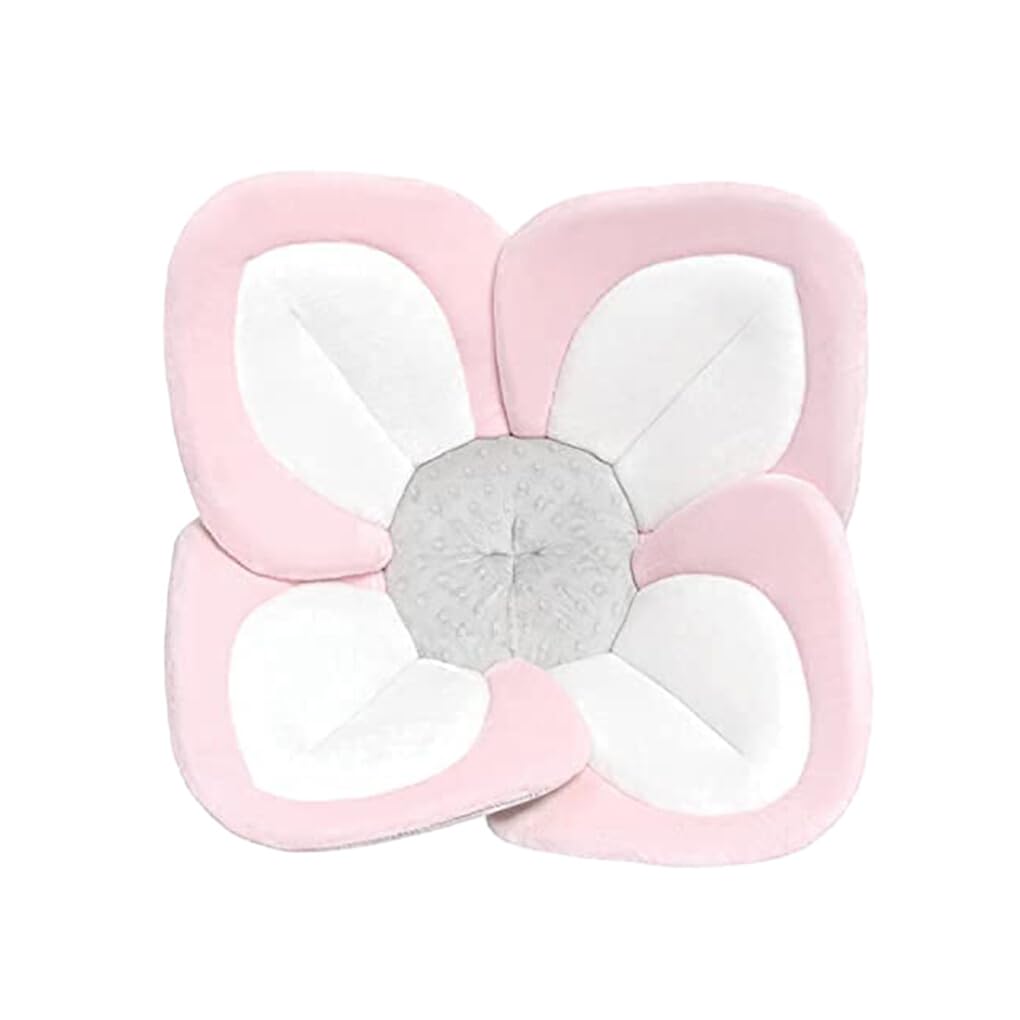 siduytin Not Easily Deformed Bath Flower For Newborns Gentle And Soft On Babys Skin Baby Bath Flower Cloth Baby Bath Seat, Pink side, 80cm