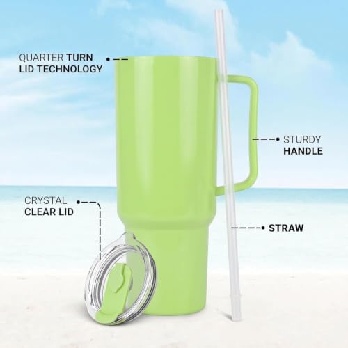 Image of 1800ml Large Water Tumbler with Handle & Straw | BPA-Free Reusable Sipper Cup with Flip Lid | Spill-Resistant Travel Mug for Gym Office College & Daily Use
