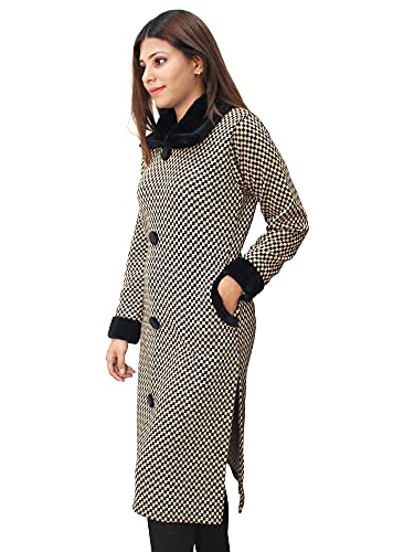 Image of Matelco Women's Wool Straight Kurti for Winters (Ad04Caz45 Black Parent).