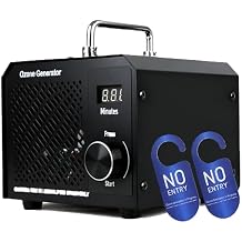 Ozone Generator 60,000mg/h-High Capacity Ozone Odor Eliminator Odor Removal Air Purifier Ionizer & Deodorizer for Car, Home, Smoke, Pets, Industrial, Basement, Commercial