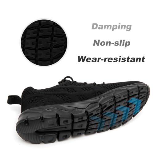 Image of DLWKIPV Mens Running Shoes Sneakers Non Slip Slip On Tennis Lightweight Athletic Cushioned Comfort for Walking Gym Fitness & Daily Training Leisure Sports