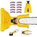Produktbild Golgner Tragbar Kettensäge Schärfgerät, Tragbar Kettenschärfgerät, Kettensägenschärfer Set mit 10 Schleifsteinen, Chain Saw Sharpener, Ultra Saw Kettenschärfer für Jede Kettensäge 14" 16" 18" 20"