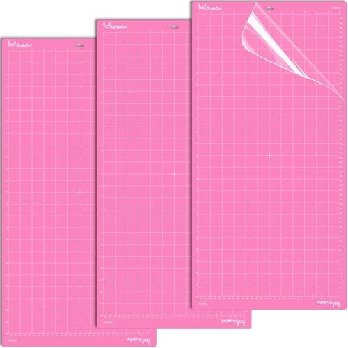 12x24 Inch FabricGrip Cutting Mats for Cricut & Siser,12"x24" Fabric Adhesive Sticky Durable Long Lasting Replacement Cutting Mat for Cricut Maker 4/3/Explore 4/3/Air 2/One/Siser Juliet/Romeo