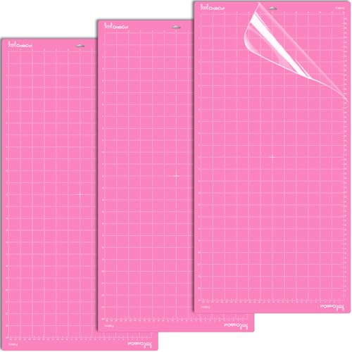 12x24 Inch FabricGrip Cutting Mats for Cricut & Siser 12x24 Fabric Adhesive Sticky Durable Long Lasting Replacement Cutting Mat for Cricut Maker 4/3/Explore 4/3/Air 2/One/Siser Juliet/Romeo