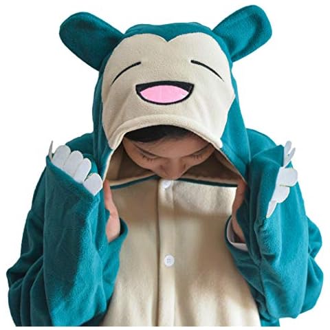 LorranTree Snorlax Onesie Adult Onesies Halloween Costume Pajamas Christmas Sleepwear Jumpsuit Women Men Unisex Cosplay lan01-XL Cover