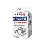 InterDynamics Certified AC Pro Car Air Conditioner R1234YF Refrigerant Gauge and Hose, Reusable AC Recharge Kit, 24 in, Pack of 4, CERTYF102-4-4PK