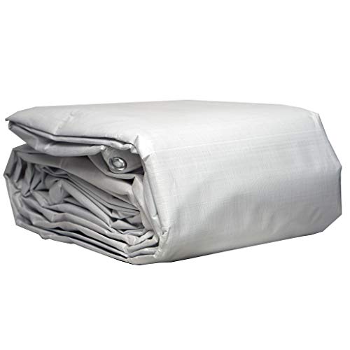 Watershed Innovations HydraTarp 16ft X 20ft Heavy Duty Waterproof Tarp - 14mil Thick - White/Brown Reversible Tarp