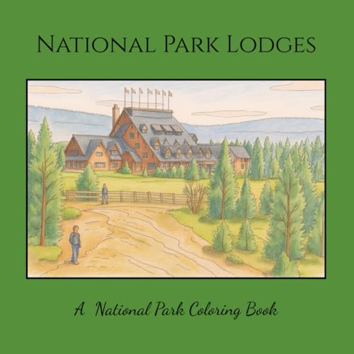National Park Lodges Coloring Book - Iconic Retreats of the USA image 2