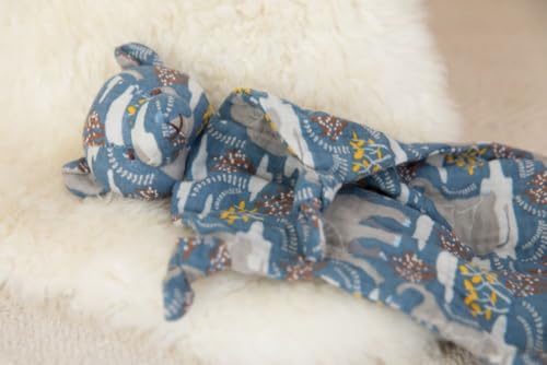 Apple Park Kids Lovey | Non-Toxic, Hypoallergenic, 100% Organic Muslin for 0m+ | Security Blanket (Safari Print)2