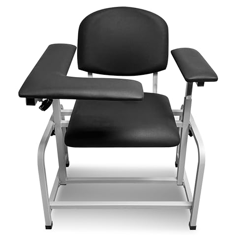 Adjustable Phlebotomy Blood Draw Chair with Armrest – Comfortable, Durable,