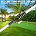 KINGTOP Golf Flagstick Mini, Practice Putting Green Flag Stick for Yard, Pole | Pin | Flagpole, Portable 2-Section Design, 3 Foot, 1-Pack, White