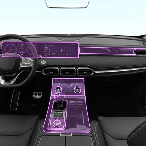 Accessoires d'intérieur auto en TPU anti-rayures pour la console de votre Jetour X70 Plus
