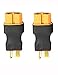 Readytosky XT60 Female to Male T Plug Connector Adapters No Wires RC LiPo Battery Connectors for Deans Male Connector to XT60 Female(4PCS)