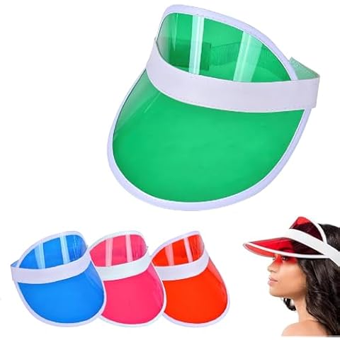 APOMOONS Unisex 4-Pack Neon Sun Visors Cover
