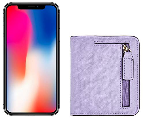 Toughergun Womens Rfid Blocking Small Compact Bifold Leather Pocket Wallet Ladies Mini Purse With Id Window (Ch Light Purple) #TOP5