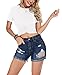 JINKESI Women's Summer Causal Short Sleeve Blouse Round Neck Crop Tops Twist Front Tee T-Shirt White-XX-Large