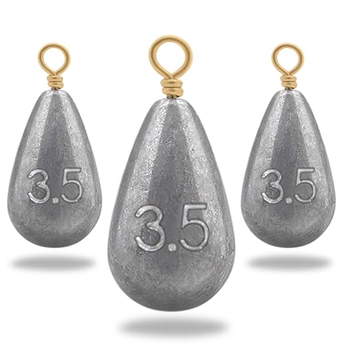 Gefischtter 30pcs Bass Casting Drop Shot Sinker Weights Lead Bell