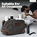 emissary Toiletry Bag for Men, Canvas Travel Toiletry Bag Men's Dopp Kit, Water-resistant Bathroom Bag Mens Shaving Kit, Travel Kit Small Bags, Shaving Bag, Toiletry Bags