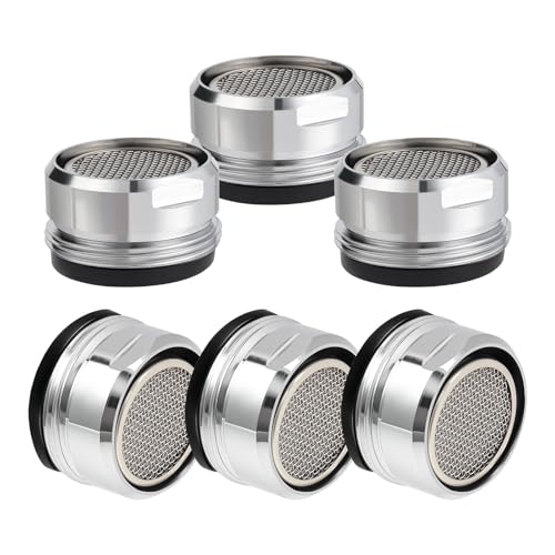 6PCS Faucet Aerator Aerator Filter Replacement 15/16-Inch Male Threads