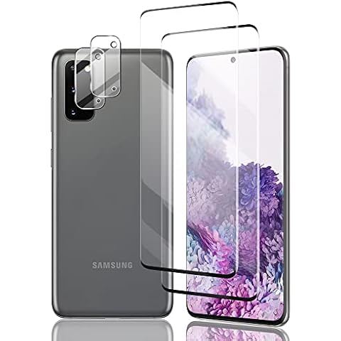 Ansxiy For Samsung Galaxy S20 Screen Protector[2 Pcs]+ Camera Lens Protector[2 Pcs], Easy installation, Fingerprint Compatible, Anti-Scratch, Screen Protector for Samsung Galaxy S20 5G [2+2 Pack] Cover