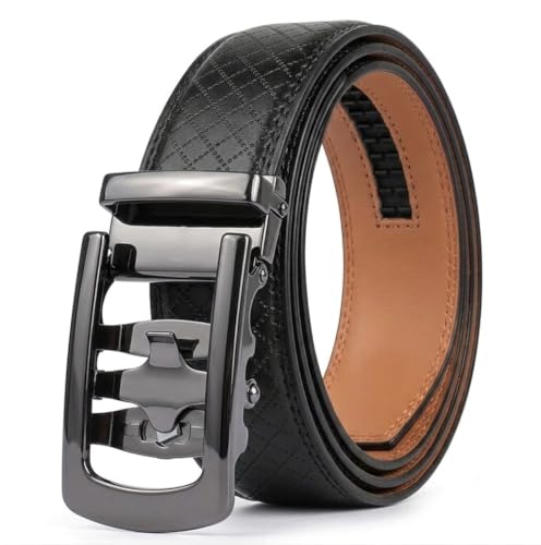 Image of WildHorn Men's Genuine Leather Belt for Men| Premium Auto-Lock Buckle | Adjustable up to 48 inch | Formal & Casual Wear | Micro-Adjust Fit | Stylish Gift Box Included