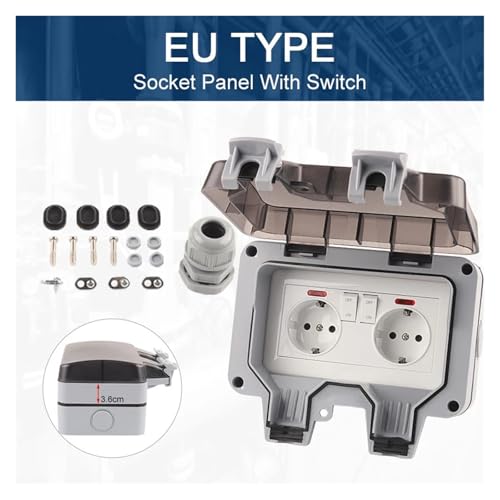 Prise murale étanche IP66 : stop aux courts-circuits avec l'interrupteur USB - 2