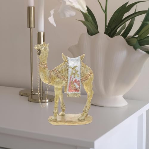 Figurine de chameau doré Uonlytech objet déco idéal pour cadeau de maison - 6